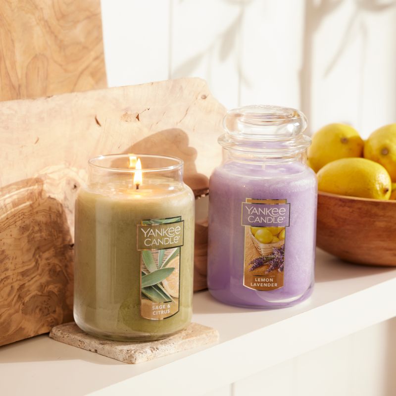 Citrus Candles in Easter Basket for Wellness